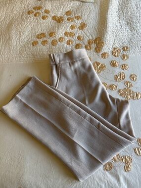 Kasper Wide-Leg Pants in Light Taupe